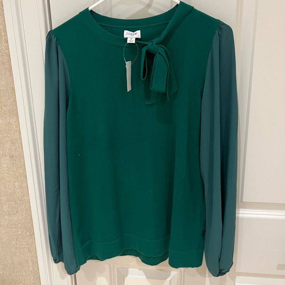 Green J.Crew Sweater